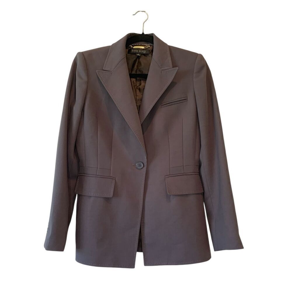 Anne Klein Women's Dark Grey Jacket Size 4